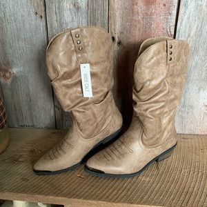 Cato Western Style Wide Calf Boots Sz 8